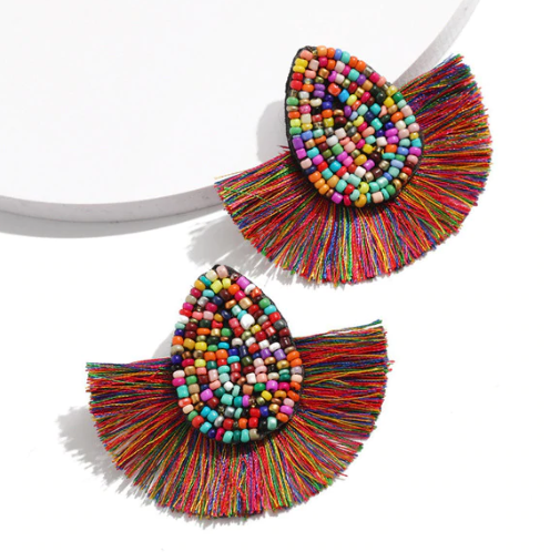 Sammy Rainbow Fringe Earrings